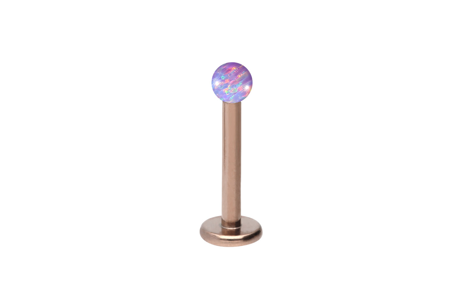 Titan Labret Piercing SYNTHETISCHER OPAL